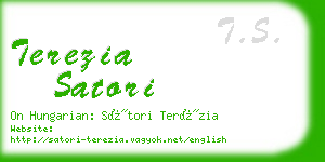 terezia satori business card